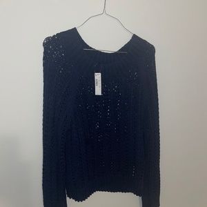J. Crew | Navy Cable Knit Sweater